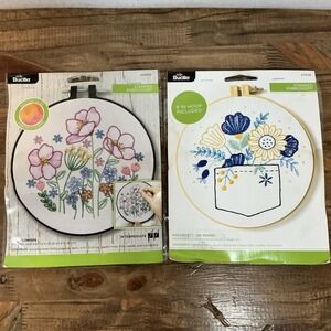 3 Needle Kits 2 David Bucilla (Wildflowers and Posies) 1 Dimensions (Can't Adult